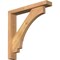 Ekena Millwork Imperial Block Smooth Bracket w/ Offset Brace, Western Red Cedar, 3 1/2"W x 20"D x 20"H BKT0402X20X20IMP05SWR - alternate 1